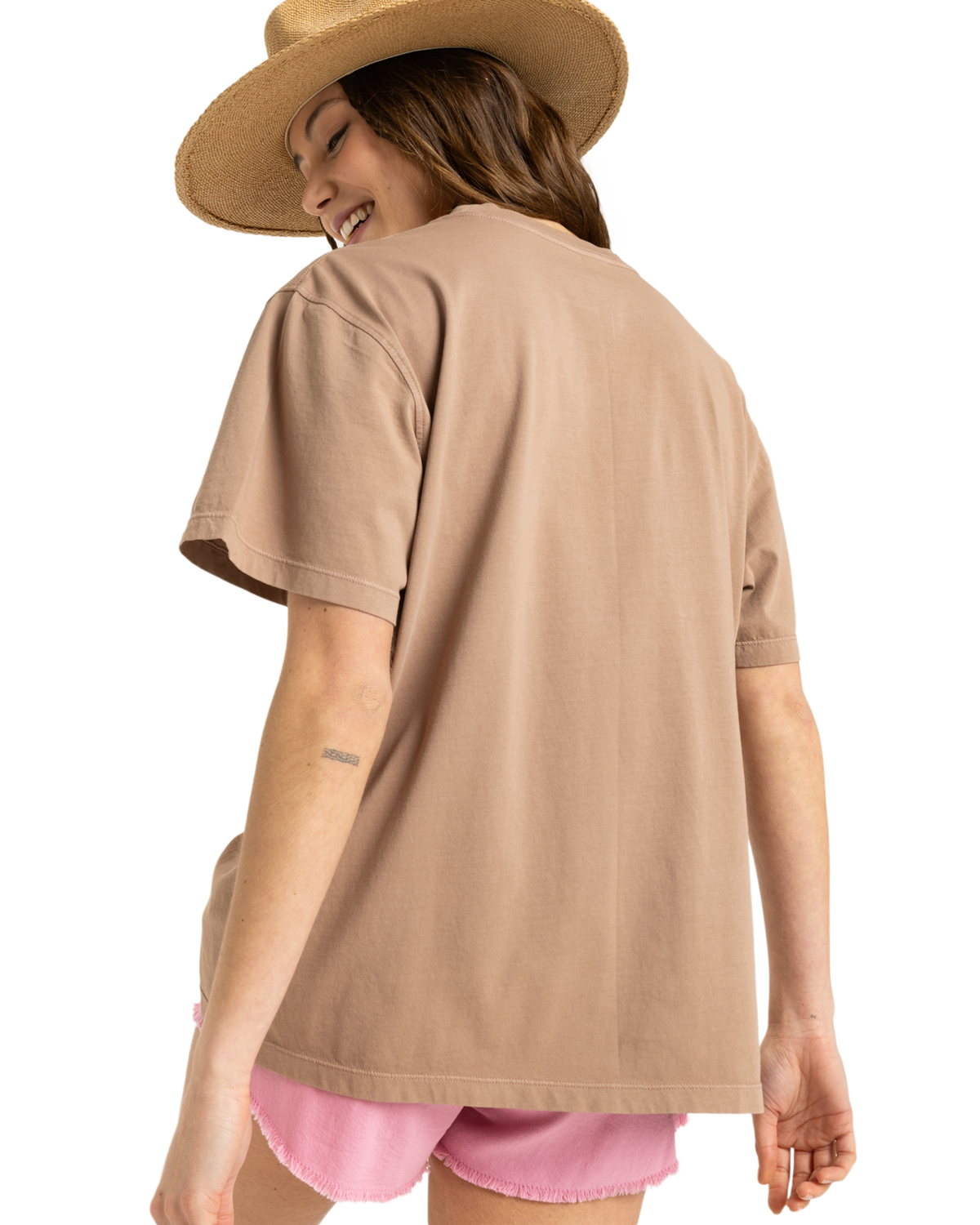 The Roxy Womens Sunny Oversize T-Shirt in Portabella