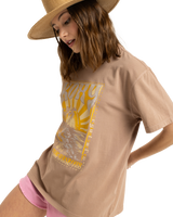 The Roxy Womens Sunny Oversize T-Shirt in Portabella