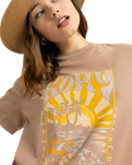 The Roxy Womens Sunny Oversize T-Shirt in Portabella
