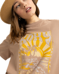 The Roxy Womens Sunny Oversize T-Shirt in Portabella