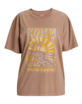 The Roxy Womens Sunny Oversize T-Shirt in Portabella