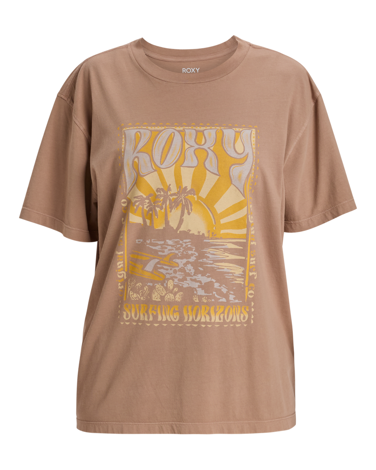 The Roxy Womens Sunny Oversize T-Shirt in Portabella