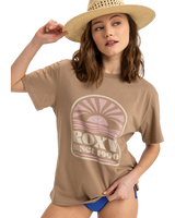 The Roxy Womens Hangloose Poster T-Shirt in Portabella