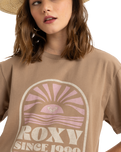 The Roxy Womens Hangloose Poster T-Shirt in Portabella