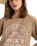 The Roxy Womens Hangloose Poster T-Shirt in Portabella