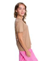 Oceanregular Poster T-Shirt in Woodsmoke