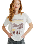 The Roxy Womens Ocean Poster T-Shirt in Egret
