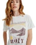 The Roxy Womens Ocean Poster T-Shirt in Egret