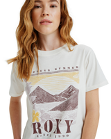 The Roxy Womens Ocean Poster T-Shirt in Egret