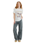 The Roxy Womens Ocean Poster T-Shirt in Egret