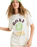 The Roxy Womens Hangloose Poster T-Shirt in Egret