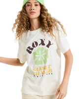 The Roxy Womens Hangloose Poster T-Shirt in Egret
