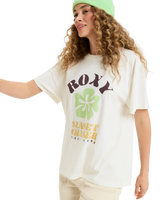 The Roxy Womens Hangloose Poster T-Shirt in Egret