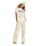 The Roxy Womens Hangloose Poster T-Shirt in Egret