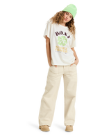 The Roxy Womens Hangloose Poster T-Shirt in Egret