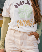 The Roxy Womens Hangloose Poster T-Shirt in Egret