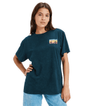 The Roxy Womens Sunnyoversize T-Shirt in Anthracite