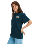 The Roxy Womens Sunnyoversize T-Shirt in Anthracite