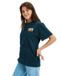 The Roxy Womens Sunnyoversize T-Shirt in Anthracite