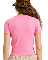 The Roxy Womens Beach Love T-Shirt in Pinkcosmos