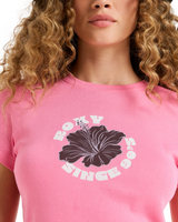 The Roxy Womens Beach Love T-Shirt in Pinkcosmos