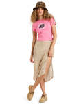 The Roxy Womens Beach Love T-Shirt in Pinkcosmos