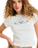 The Roxy Womens Beach Love T-Shirt in Egret