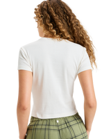 The Roxy Womens Beach Love T-Shirt in Egret