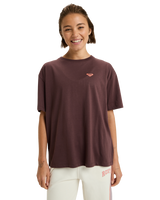 The Roxy Womens Essential Energy Timeless T-Shirt in Huckleberry