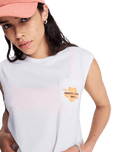 Salt Blocks Muscle Vest in Coconut Milk