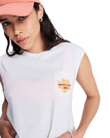 Salt Blocks Muscle Vest in Coconut Milk