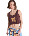 The Roxy Womens Magic Sunset Crop Vest Top in French Roast