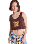 The Roxy Womens Magic Sunset Crop Vest Top in French Roast