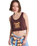 The Roxy Womens Magic Sunset Crop Vest Top in French Roast