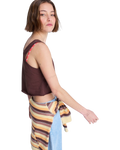 The Roxy Womens Magic Sunset Crop Vest Top in French Roast