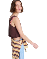 The Roxy Womens Magic Sunset Crop Vest Top in French Roast