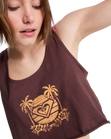 The Roxy Womens Magic Sunset Crop Vest Top in French Roast
