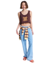 The Roxy Womens Magic Sunset Crop Vest Top in French Roast