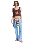 The Roxy Womens Magic Sunset Crop Vest Top in French Roast