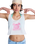 The Roxy Womens Magic Sunset Crop Vest Top in Coconut Milk