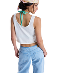The Roxy Womens Magic Sunset Crop Vest Top in Coconut Milk