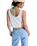 The Roxy Womens Magic Sunset Crop Vest Top in Coconut Milk