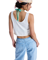 The Roxy Womens Magic Sunset Crop Vest Top in Coconut Milk