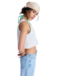 The Roxy Womens Magic Sunset Crop Vest Top in Coconut Milk