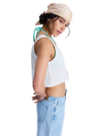 The Roxy Womens Magic Sunset Crop Vest Top in Coconut Milk