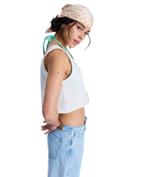 The Roxy Womens Magic Sunset Crop Vest Top in Coconut Milk