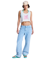 The Roxy Womens Magic Sunset Crop Vest Top in Coconut Milk
