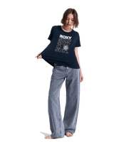 The Roxy Womens Ocean Wave Regular T-Shirt in Anthracite