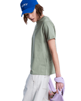 The Roxy Womens Ocean Regular T-Shirt in Oil Green