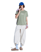The Roxy Womens Ocean Regular T-Shirt in Oil Green